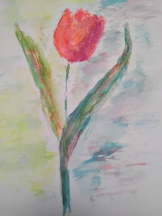 Drawing a flower a day keeps the doctor away