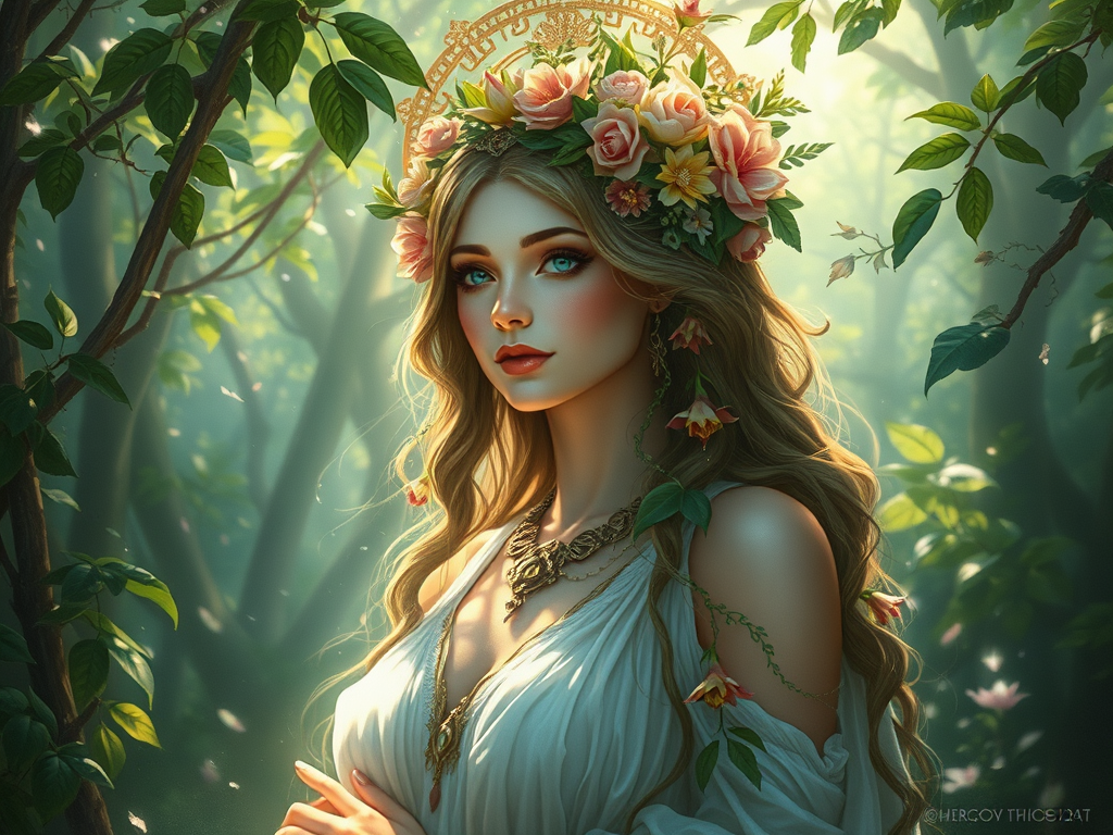 Which mythological figures represent nature?